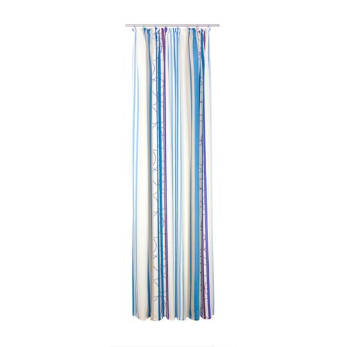 4004567154363 - Vorhang WIRTH Soliera Gardinen Gr 150 cm Kräuselband 135 cm blau Kräuselband Gardine