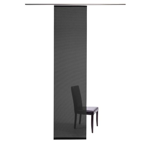 4043343584031 - Schiebegardine Manhattan Gardinen Gr 245 cm Paneelwagen 60 cm schwarz Schiebegardinen transparent Gardine modern Wohnzimmer Schlafzimmer
