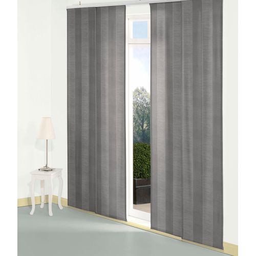 4004567511883 - Schiebegardine WIRTH Niederau Gr 1 grau B60cm H145cm Jacquard Polyacryl Polyester Gardinen