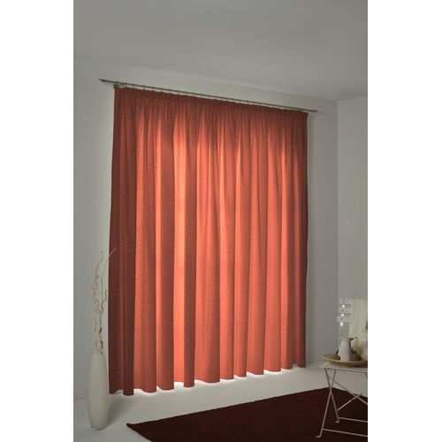 4004567107390 - Vorhang WIRTH Warnow Gr 3 braun (rost) B132cm H200cm Chenille Polyacryl Gardinen 270 g m2