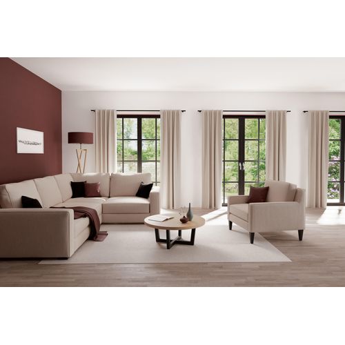 4043343677405 - Vorhang Kalin Gr 1 beige B140cm H245cm Obermaterial 100% Polyester Gardinen Fertigschal