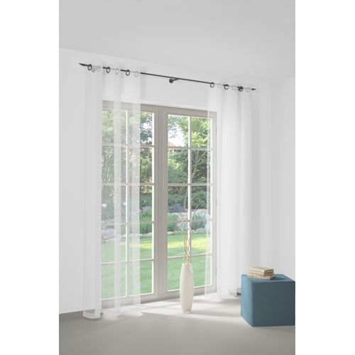 4004567535360 - Gardine WIRTH Heike Gr 1 weiß B140cm H120cm Polyester Gardinen
