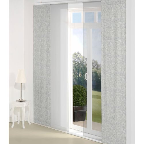 4004567513856 - Schiebegardine WIRTH Gospic Gr 1 blau B60cm H145cm Jacquard Baumwolle Polyester Gardinen 4004567513856 - Schiebegardine WIRTH Gospic Gr 1 blau B60cm H145cm Jacquard Baumwolle Polyester Gardinen