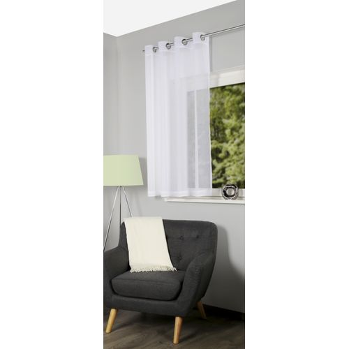 4056751475716 - Vorhang HOME BASICS DOLLY Gr 1 weiß B140cm H145cm Voile Polyester Gardinen Ösenschal DOLLY 4056751475716 - Vorhang HOME BASICS DOLLY Gr 1 weiß B140cm H145cm Voile Polyester Gardinen Ösenschal DOLLY