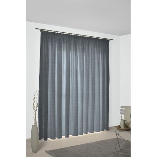 4004567342715 - Vorhang WIRTH Torbole Gr 1 blau (dunkelblau) B65cm H125cm Jacquard Baumwolle Polyester Gardinen