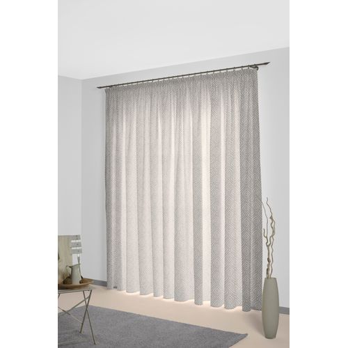 4004567519537 - Vorhang WIRTH Telfort Gardinen Gr 225 cm Multifunktionsband 132 cm braun Schlafzimmergardinen