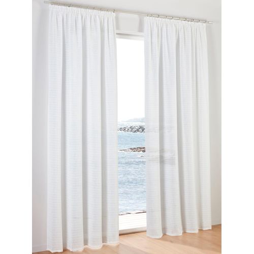 4016478102364 - Gardine HEINE HOME Gr 3 weiß (sanftes weiß) B140cm H225cm Polyester Gardinen