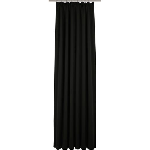 4004567254292 - Vorhang WIRTH Newbury Gardinen Gr 125 cm Kräuselband 65 cm schwarz Kräuselband Gardine
