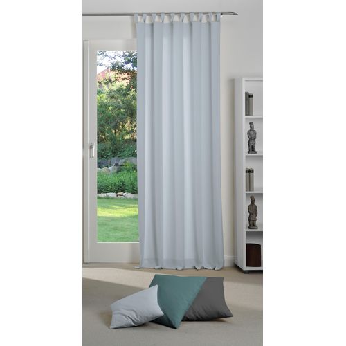 4004567253585 - Vorhang WIRTH Newbury Gr 1 blau (hellblau) B65cm H125cm Jacquard Baumwolle Polyester Gardinen