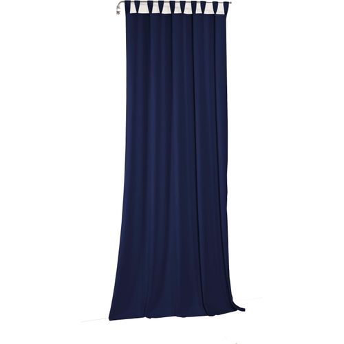 4004567253899 - Vorhang WIRTH Newbury Gr 1 blau (nachtblau) B65cm H125cm Jacquard Baumwolle Polyester Gardinen