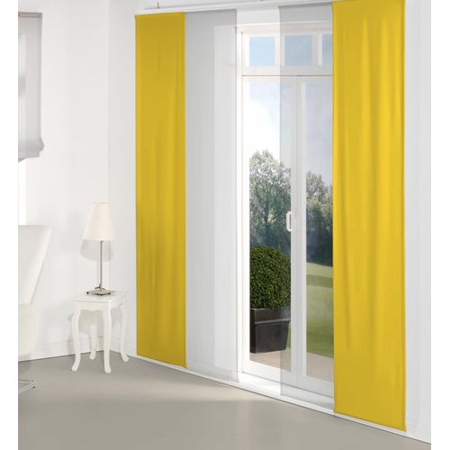 4004567170646 - Schiebegardine WIRTH Dim out Gr 1 gelb B60cm H145cm Polyester Gardinen inkl Beschwerungsstange