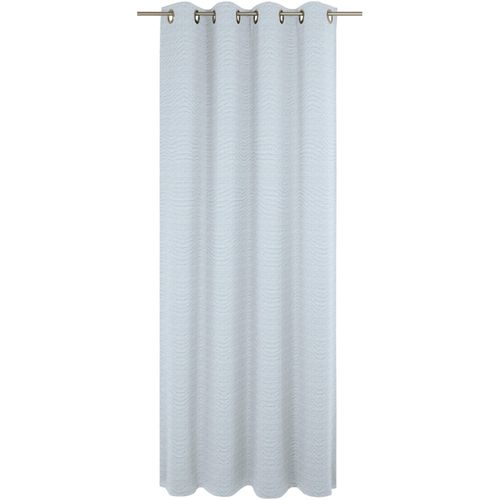 4004567517366 - Vorhang WIRTH Berwick Gr 1 blau B132cm H145cm Jacquard Baumwolle Polyester Gardinen