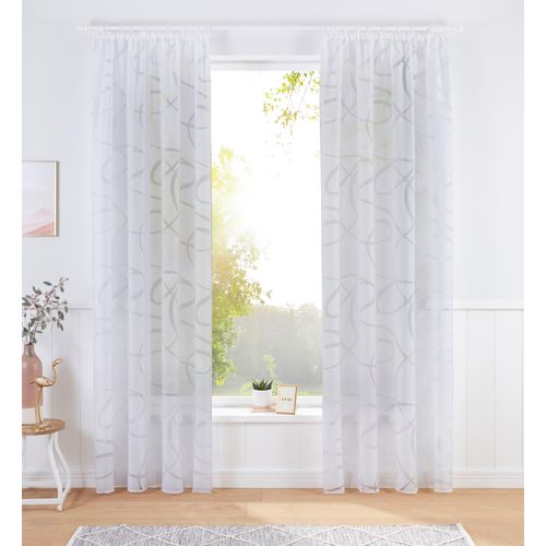 6930325749657 - Gardine BRUNO BANANI Tilo Gr 2 weiß B140cm H175cm Ausbrenner Polyester Viskose Gardinen transparent Ausbrenner gewebt verschiedene Größen 6930325749657 - Gardine BRUNO BANANI Tilo Gr 2 weiß B140cm H175cm Ausbrenner Polyester Viskose Gardinen transparent Ausbrenner gewebt verschiedene Größen