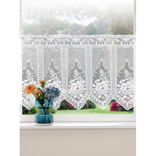 4056751519564 - Scheibengardine Gr 4 weiß B90cm H95cm Polyester Gardinen