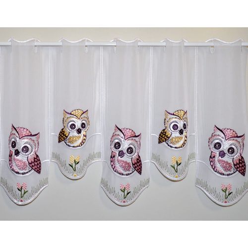 4028298295805 - Gardine STICKEREIEN PLAUEN Eulen in Rosa-braun Gardinen Gr 40 cm Stangendurchzug 80 cm bunt (rosa braun) Stangendurchzug Gardine 4028298295805 - Gardine STICKEREIEN PLAUEN Eulen in Rosa-braun Gardinen Gr 40 cm Stangendurchzug 80 cm bunt (rosa braun) Stangendurchzug Gardine