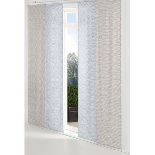 4004567525927 - Schiebegardine WIRTH Telfort Gr 1 blau B60cm H145cm Jacquard Baumwolle Polyester Gardinen 4004567525927 - Schiebegardine WIRTH Telfort Gr 1 blau B60cm H145cm Jacquard Baumwolle Polyester Gardinen