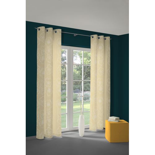 4004567119157 - Vorhang WIRTH Dangard Gr 1 gold (goldfarben) B135cm H145cm Polyacryl Polyester Gardinen