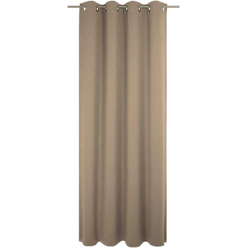 4004567529192 - Vorhang WIRTH Westport Gr 1 grau (taupe) Gardinen 145cm Ösen 132cm Polyester B132cm H145cm