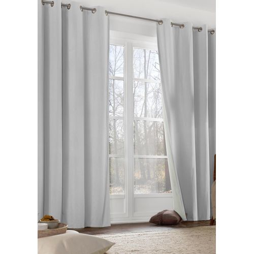 4004567335229 - Vorhang WIRTH Neveres Gr 1 grau (platingrau) B135cm H145cm Jacquard Baumwolle Gardinen 4004567335229 - Vorhang WIRTH Neveres Gr 1 grau (platingrau) B135cm H145cm Jacquard Baumwolle Gardinen