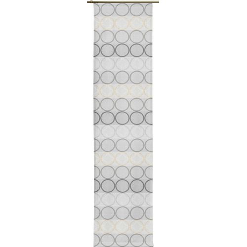 4004567213763 - Schiebegardine WIRTH Zirbello Gr 1 grau (hellgrau) B60cm H145cm Jacquard Baumwolle Polyester Gardinen