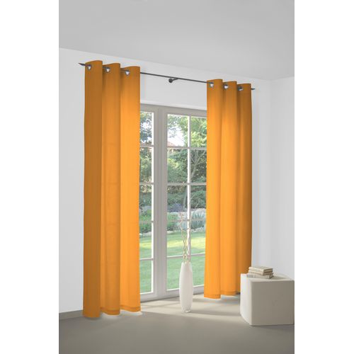 4004567142018 - Vorhang WIRTH WirthNatur Gr 1 orange Gardinen 145cm Ösen 127cm Baumwolle 1-lagig B127cm H145cm