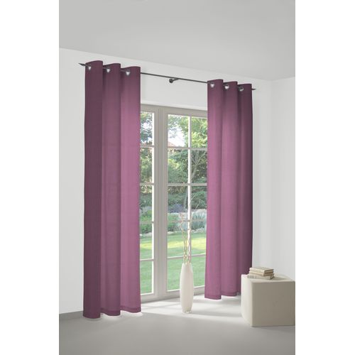 4004567092832 - Vorhang WIRTH NEUFAHRN Gr 1 lila Gardinen 145cm Ösen 135cm Polyacryl Polyester B135cm H145cm