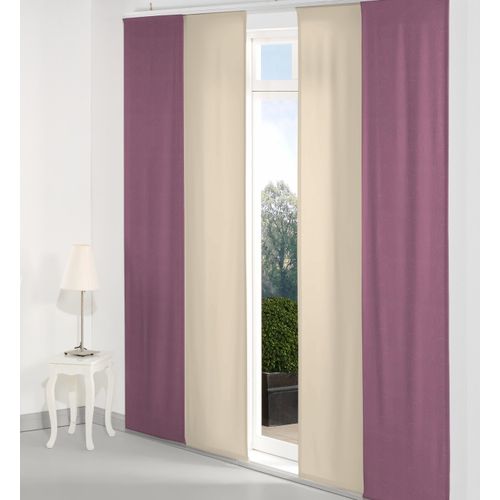 4004567173272 - Schiebegardine WIRTH Neufahrn Gardinen Gr 145 cm Paneelwagen 60 cm lila Schiebegardinen blickdicht Gardine Inkl Befestigungszubehör 4004567173272 - Schiebegardine WIRTH Neufahrn Gardinen Gr 145 cm Paneelwagen 60 cm lila Schiebegardinen blickdicht Gardine Inkl Befestigungszubehör