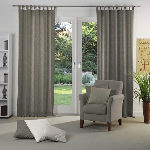 4004567342494 - Vorhang WIRTH Torbole Gr 1 lila B65cm H125cm Jacquard Baumwolle Polyester Gardinen