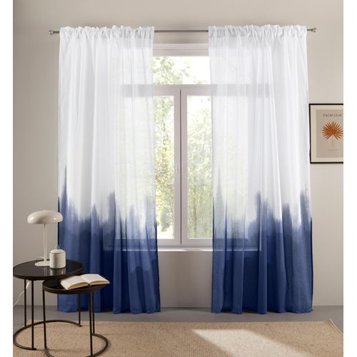 4068223786060 - Gardine BRUNO BANANI Nevalla Gr 1 blau B130cm H145cm Baumwolle Baumwolle Gardinen Schal mit Farbverlauf moderner Hingucker Vorhang jedes Zimmer 4068223786060 - Gardine BRUNO BANANI Nevalla Gr 1 blau B130cm H145cm Baumwolle Baumwolle Gardinen Schal mit Farbverlauf moderner Hingucker Vorhang jedes Zimmer
