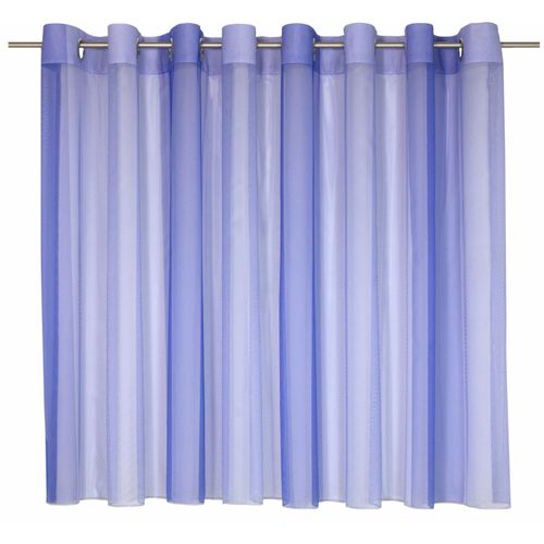 4004567149208 - Gardine WIRTH Eloise Gardinen Gr 175 cm Ösen 140 cm blau Fertiggardine Fertigstore Gardine Gardinenstore Langstore Ösenschal Ösen Store