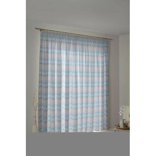 4004567231064 - Vorhang WIRTH Benewitz Gardinen Gr 125 cm Kräuselband 65 cm blau Kräuselband Gardine