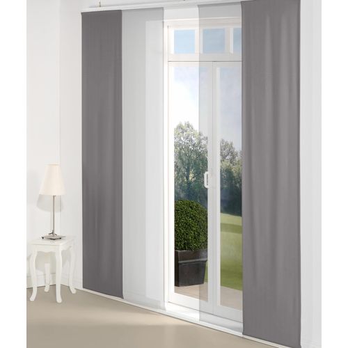 4004567172114 - Schiebegardine WIRTH WirthNatur Gardinen Gr 145 cm Paneelwagen 60 cm grau Schiebegardinen blickdicht Gardine Inkl Montagezubehör 4004567172114 - Schiebegardine WIRTH WirthNatur Gardinen Gr 145 cm Paneelwagen 60 cm grau Schiebegardinen blickdicht Gardine Inkl Montagezubehör