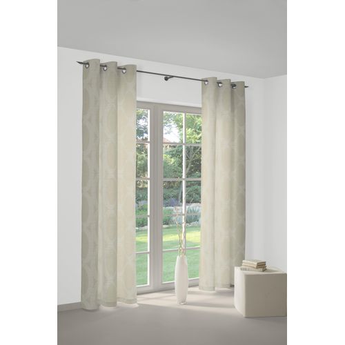 4004567121396 - Vorhang WIRTH Lahstedt Gr 1 beige (creme) B135cm H145cm Jacquard Polyacryl Polyester Gardinen