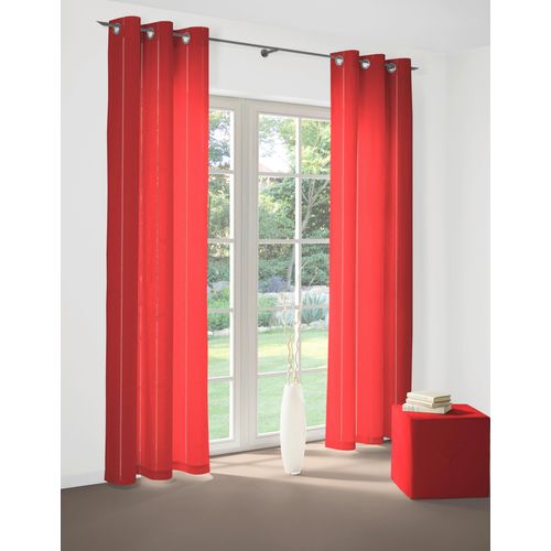 4004567152413 - Vorhang WIRTH Felsted Gr 1 rot Gardinen 150cm Ösen 132cm Polyester B132cm H150cm 4004567152413 - Vorhang WIRTH Felsted Gr 1 rot Gardinen 150cm Ösen 132cm Polyester B132cm H150cm