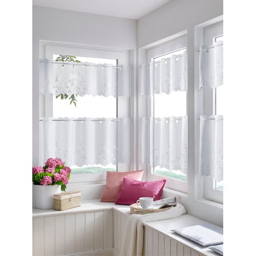 6930325796934 - Querbehang HEINE HOME Gr 1 weiß B90cm H30cm Polyester Gardinen 6930325796934 - Querbehang HEINE HOME Gr 1 weiß B90cm H30cm Polyester Gardinen