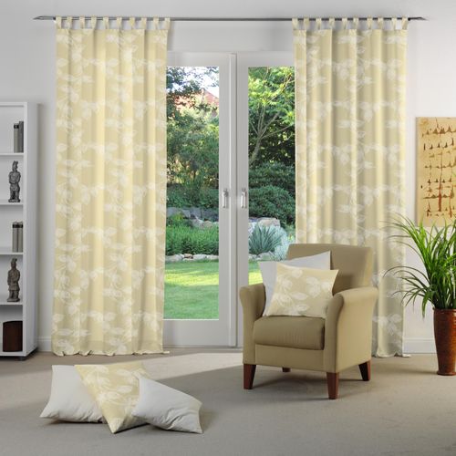 4004567109424 - Vorhang WIRTH Angie Gardinen Gr 145 cm Schlaufen 135 cm beige (creme) Schlaufen Gardine