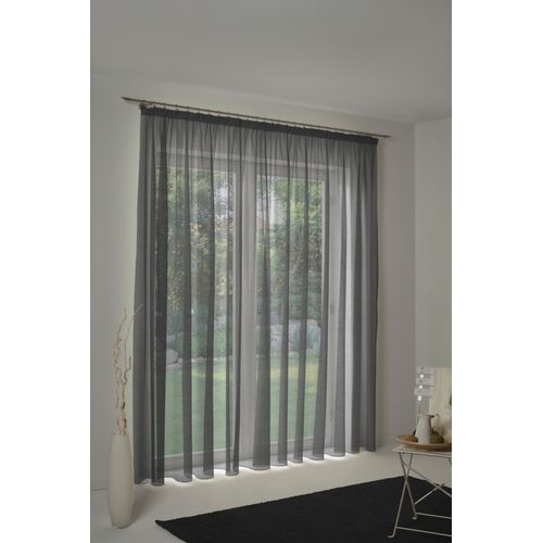 4004567154875 - Vorhang WIRTH LORCA Gr 1 schwarz B132cm H150cm Obermaterial 66% Polyester 34% Baumwolle Gardinen