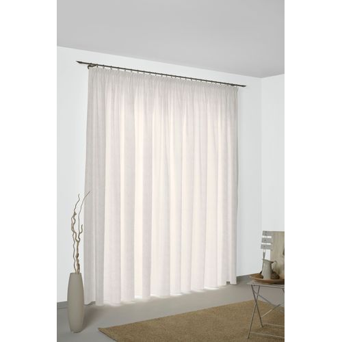4004567336417 - Vorhang WIRTH Torbole Gr 1 beige B65cm H125cm Jacquard Baumwolle Polyester Gardinen