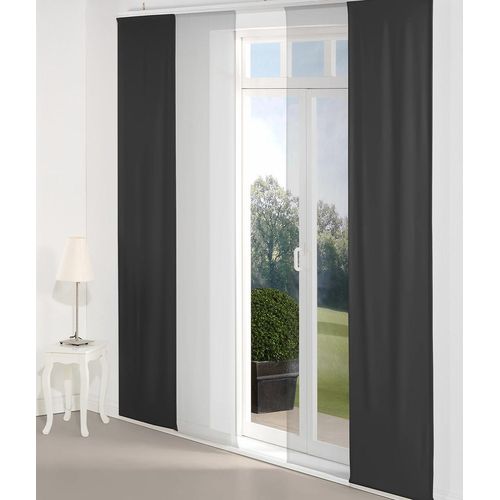 4004567170448 - Schiebegardine WIRTH Dim out Gardinen Gr 145 cm Paneelwagen 60 cm schwarz Paneelwagen Gardine inkl Beschwerungsstange 4004567170448 - Schiebegardine WIRTH Dim out Gardinen Gr 145 cm Paneelwagen 60 cm schwarz Paneelwagen Gardine inkl Beschwerungsstange