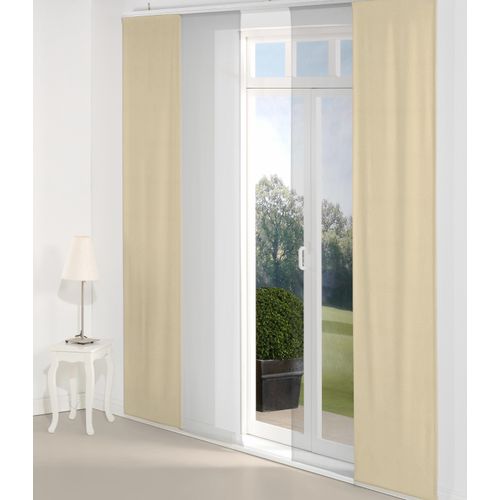 4004567172992 - Schiebegardine WIRTH Neufahrn Gardinen Gr 145 cm Paneelwagen 60 cm grau (taupe) Schiebegardinen blickdicht Gardine Inkl Befestigungszubehör