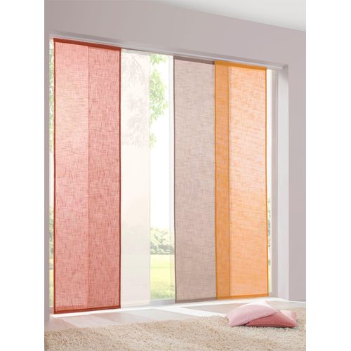 6930325798914 - Schiebegardine HEINE HOME Gr 1 orange (terracotta) B60cm H145cm Polyester Gardinen