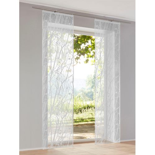 6936782328756 - Schiebegardine HEINE HOME Gr 1 weiß B57cm H145cm Viskose Polyester Gardinen