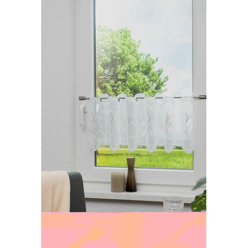 4028298303364 - Panneaux STICKEREIEN PLAUEN Luana Gr 2 weiß B95cm H60cm Voile Polyester Gardinen