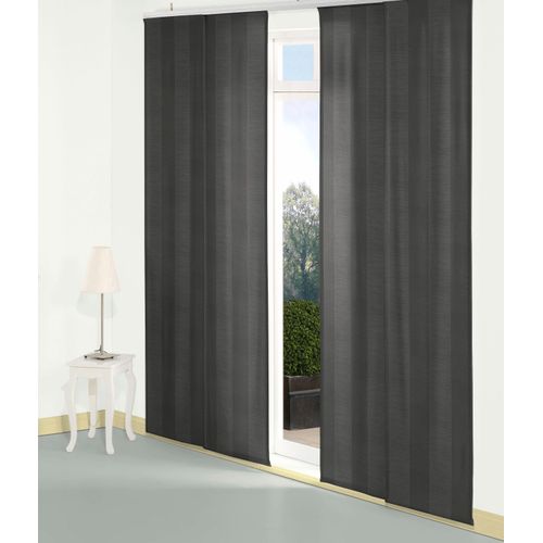 4004567512088 - Schiebegardine WIRTH Niederau Gr 1 schwarz B60cm H145cm Jacquard Polyacryl Polyester Gardinen 4004567512088 - Schiebegardine WIRTH Niederau Gr 1 schwarz B60cm H145cm Jacquard Polyacryl Polyester Gardinen