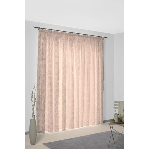 4004567525347 - Vorhang WIRTH Telfort Gr 1 orange (terra) B132cm H145cm Jacquard Baumwolle Polyester Gardinen