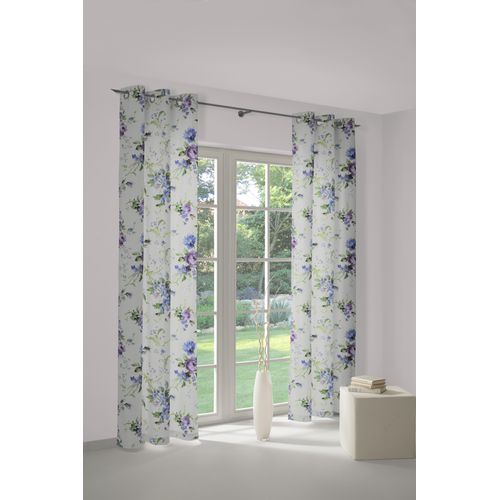 4004567091378 - Vorhang WIRTH Montrose Gr 1 lila (lila blau) Gardinen 150cm Ösen 145cm Polyester B145cm H150cm