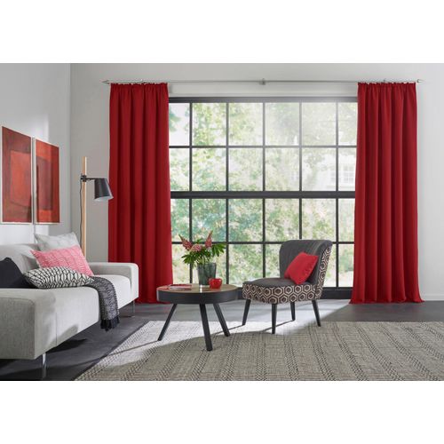 4004567257392 - Vorhang WIRTH Dim out Gardinen Gr 300 cm Kräuselband 145 cm rot Kräuselband 4004567257392 - Vorhang WIRTH Dim out Gardinen Gr 300 cm Kräuselband 145 cm rot Kräuselband