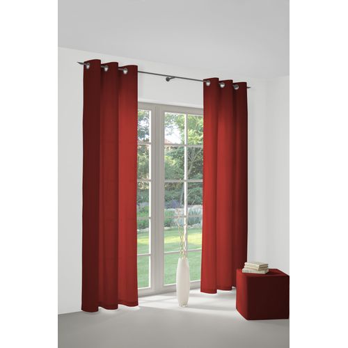 4004567120221 - Vorhang WIRTH Dim out Gardinen Gr 150 cm Ösen 145 cm rot Ösen Gardine