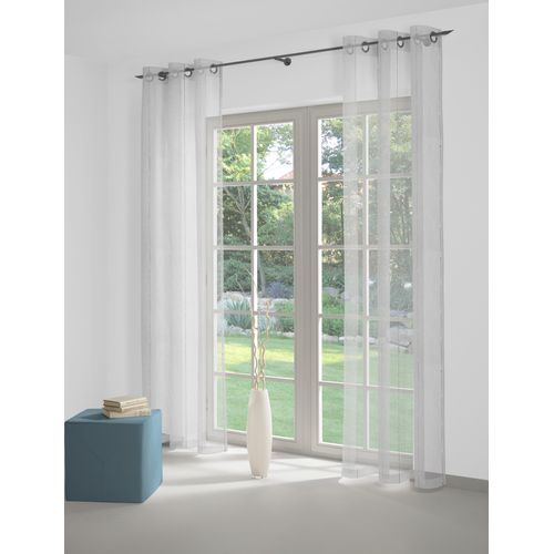 4004567535766 - Gardine WIRTH Lizzy Gr 1 weiß B140cm H120cm Polyester Gardinen