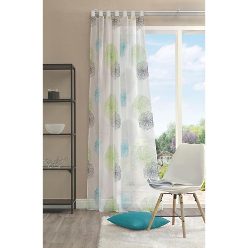 4056751473255 - Vorhang HOME WOHNIDEEN RAWLINS Gr 1 grün B140cm H145cm Voile Polyester Gardinen